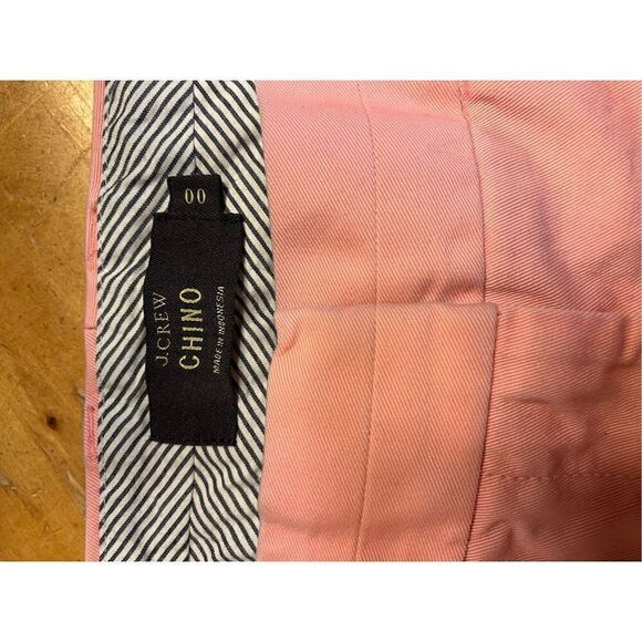 J. Crew Low Fit Rise Shorts Light Pink Women's Size 00 Chino (2790) - Picture 3 of 4